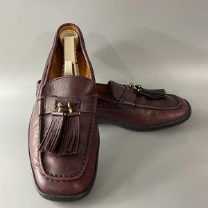 Tod's Brown Leather Tassel Loafers